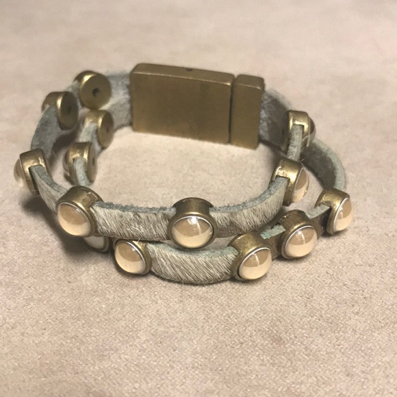 Hey hide and pearl bracelet - Picture 1 of 3